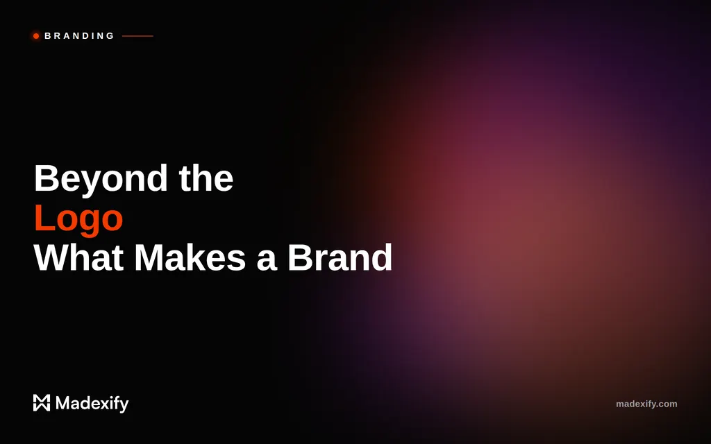 Illustration representing what actually makes a brand beyond the logo
