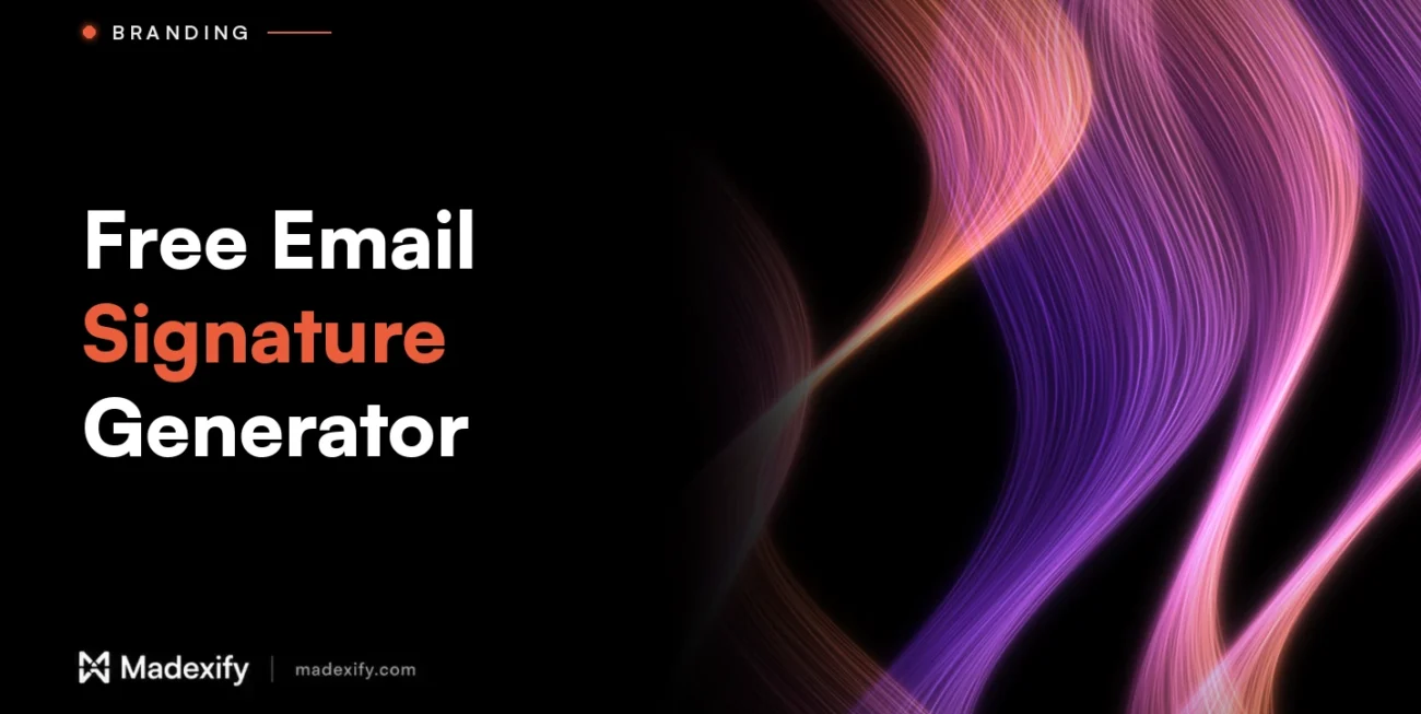 Madexify blog cover: Free Email Signature Generator